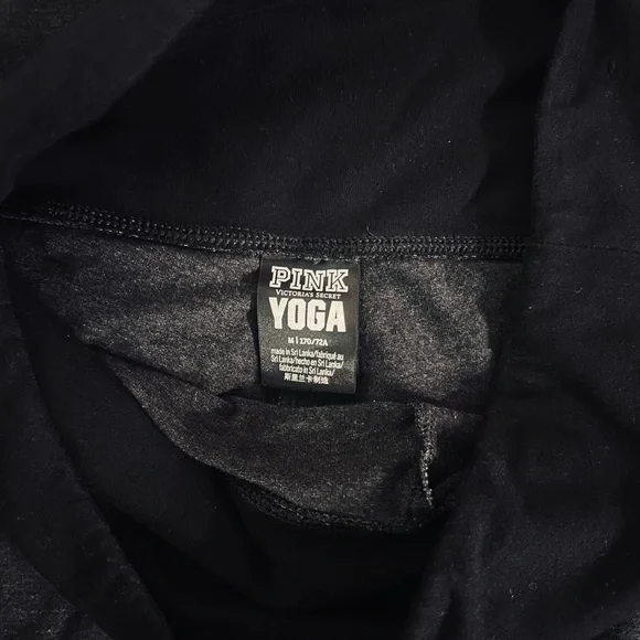 Victoria's Secret PINK Charcoal Leggings with Pink Logo - Picture 3 of 4
